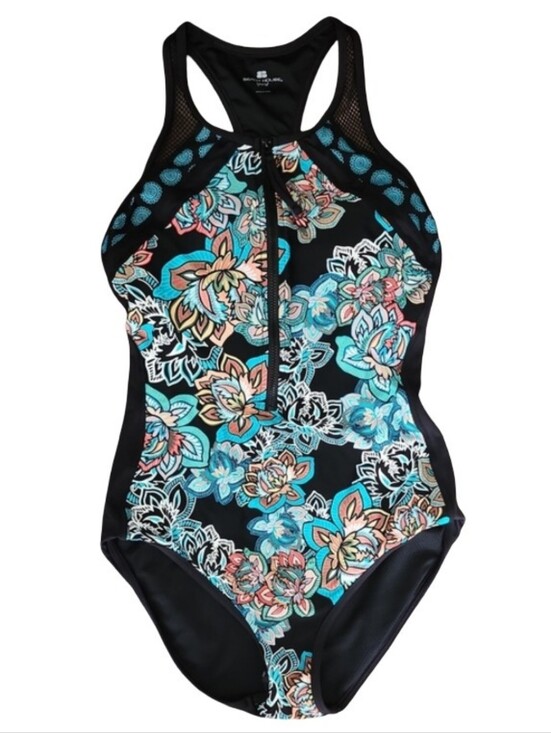 Beach House Other - NWT Beach House Sport Victory One Piece Swimsuit Size 8 Floral Zip Front